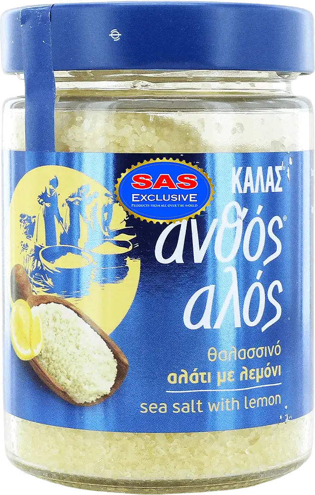 Sea salt with lemon flavour "Kalas" 300g
