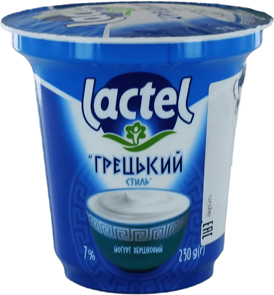 Greek yoghurt "Lactel" 230g, fat content: 7%