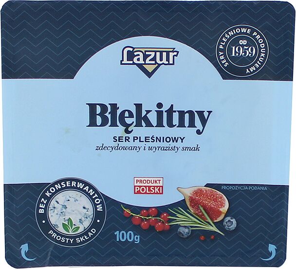 Blue vein cheese "Lazur Blekinty" 100g