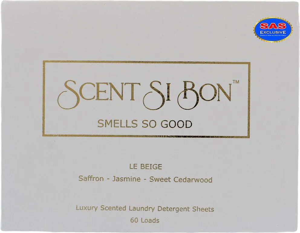 Washing powder sheets "Scent Si Bon Le Beige" 60pcs
