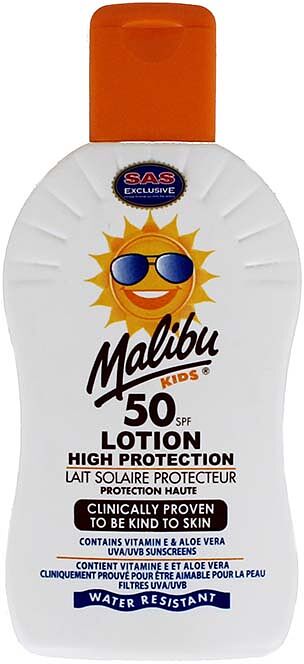 Солнцезащитный лосьон "Malibu" 200мл