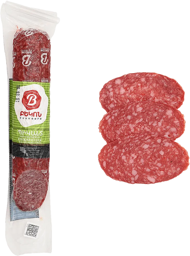 Summer picant sausage product "Bacon" 200g