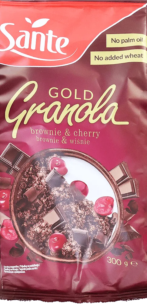 Գրանոլա «Sante Gold Brownie & Cherry» 300գ
