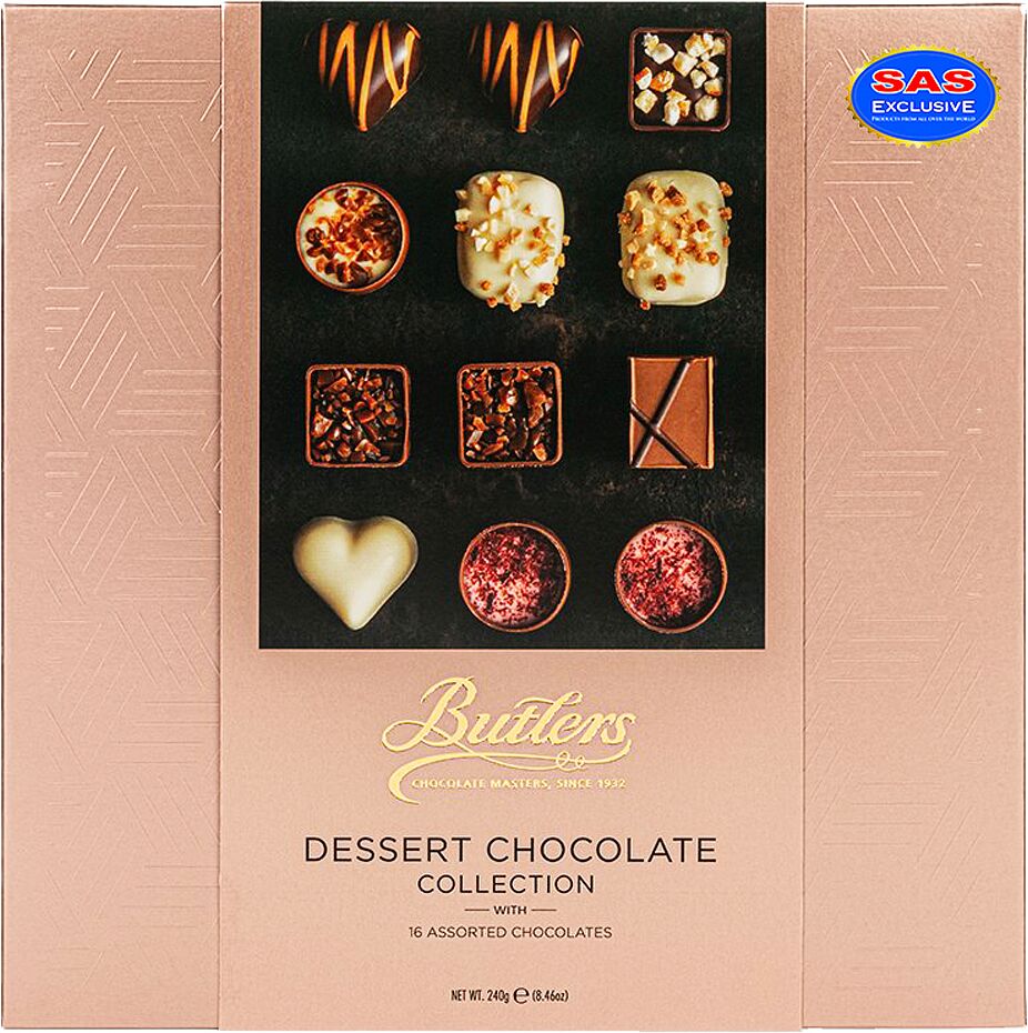 Շոկոլադե կոնֆետների հավաքածու «Butlers Dessert Chocolate» 240գ
