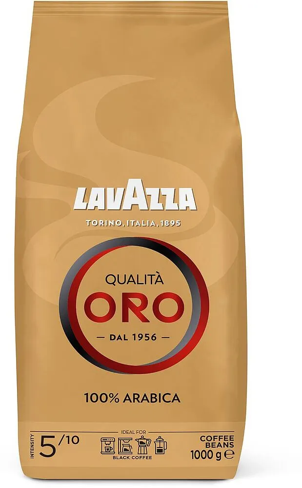 Espresso coffee beans "Lavazza Qualità Oro" 1kg