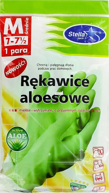 Rubber gloves "Stella Pack" M