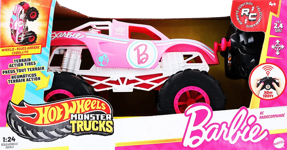 Toy 'Hot Wheels Monster Trucks Barbie"