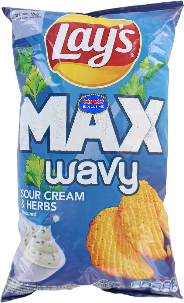 Chips "Lay's" 120g Sour cream & Herbs