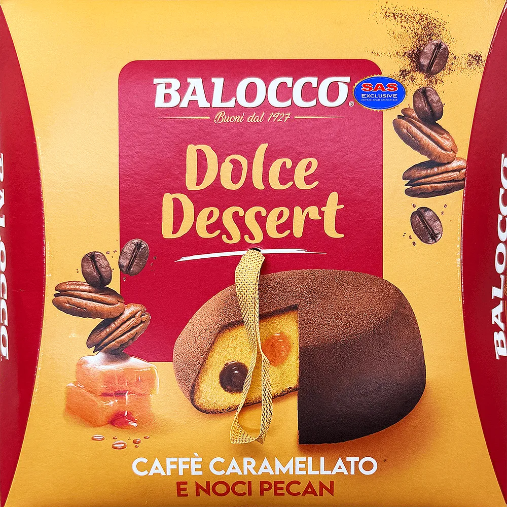 Easter bread with caramel, coffee & pecan cream "Balocco Dolce Dessert" 650g
