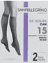Beige knee-high stockings "Sanpellegrino Daino 15 Den" 2 pair