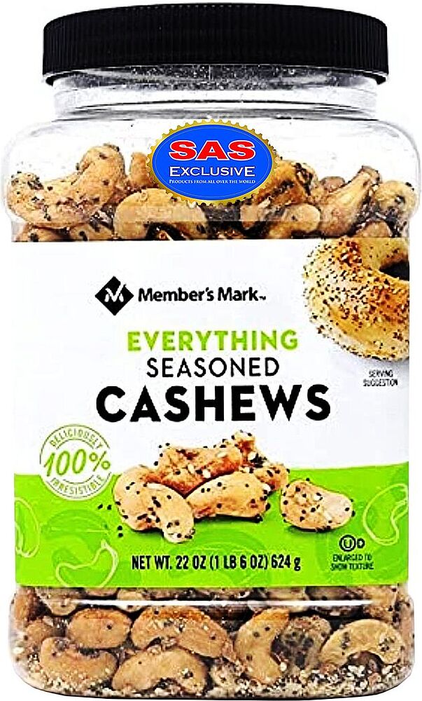 Cashew with salt & seasonings "Member's Mark" 624g
