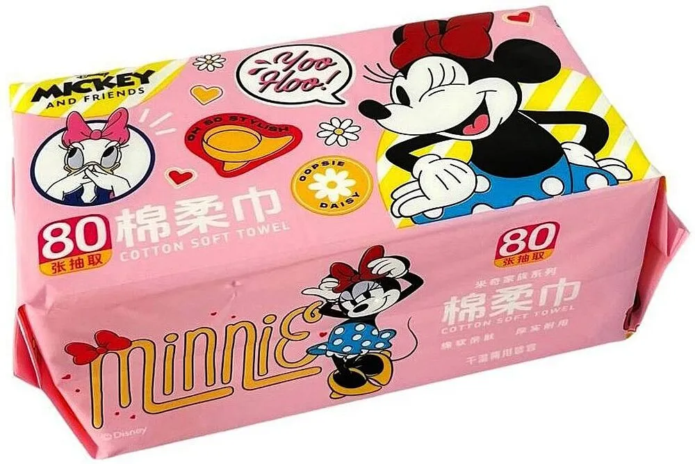 Cotton napkins "Disney Mickey & Friends" 80 pcs 	