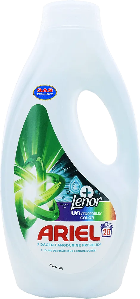 Լվացքի գել գունավոր «Ariel Lenor+ Color» 900մլ