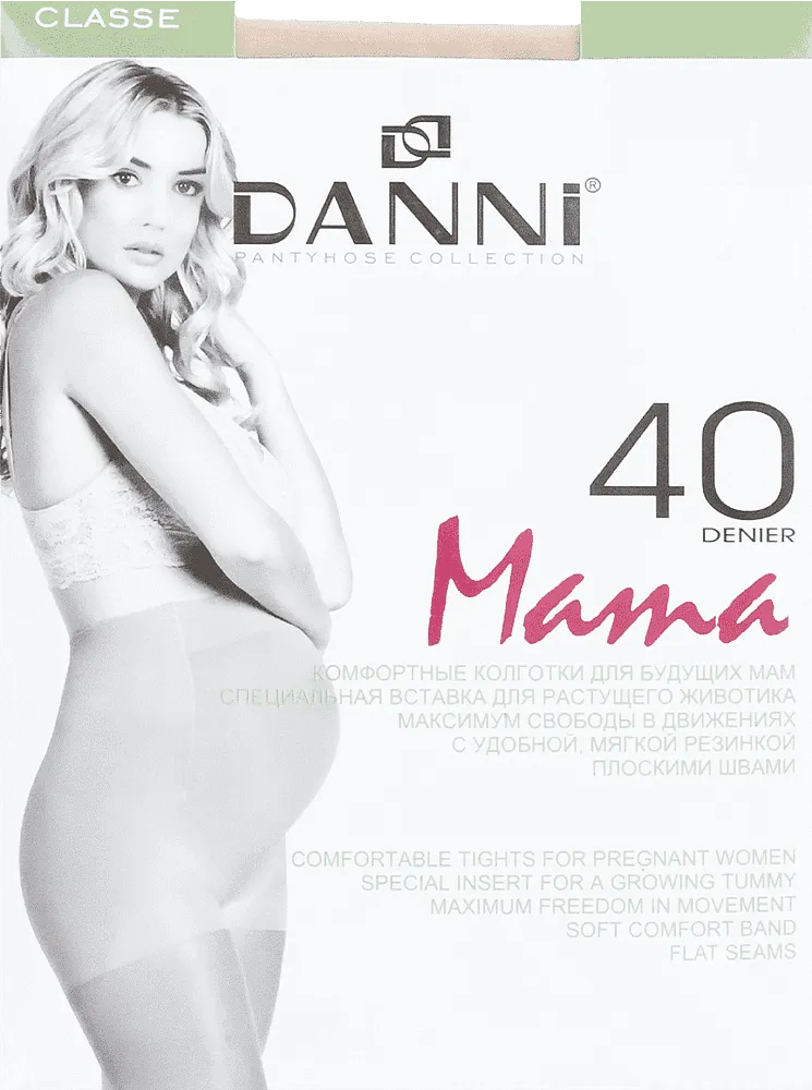 Զուգագուլպա մարմնագույն հղիների «Danni Mama Classe 40 Den N4»
