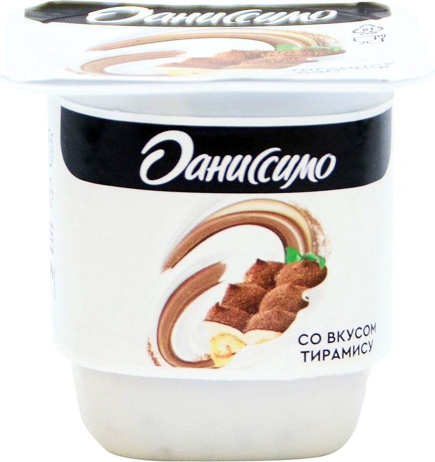 Йогурт со вкусом тирамису "Даниссимо" 100г, жирность: 2.5%