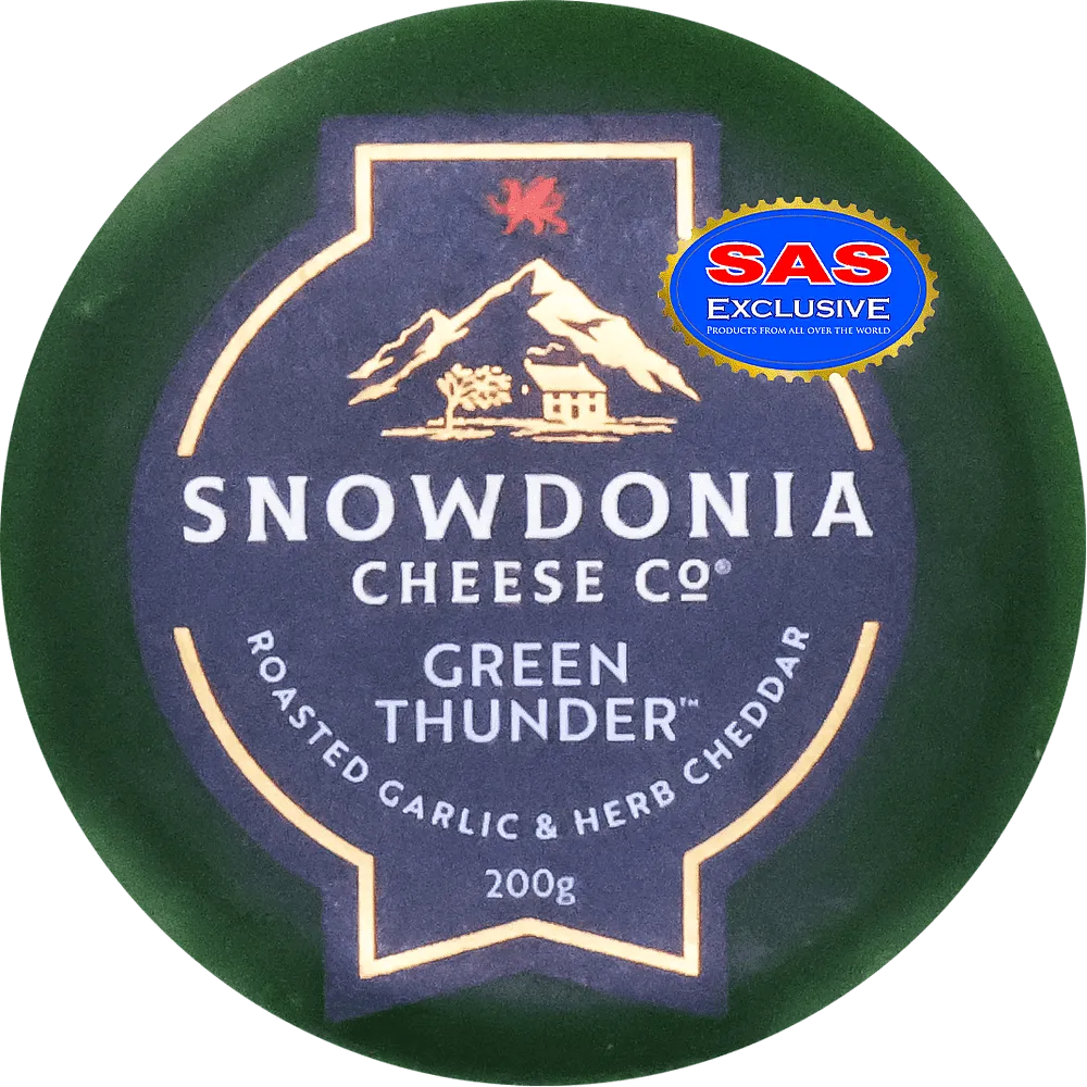 Aged cheddar cheese "Snowdonia Cheese Green Thunder" 200g

