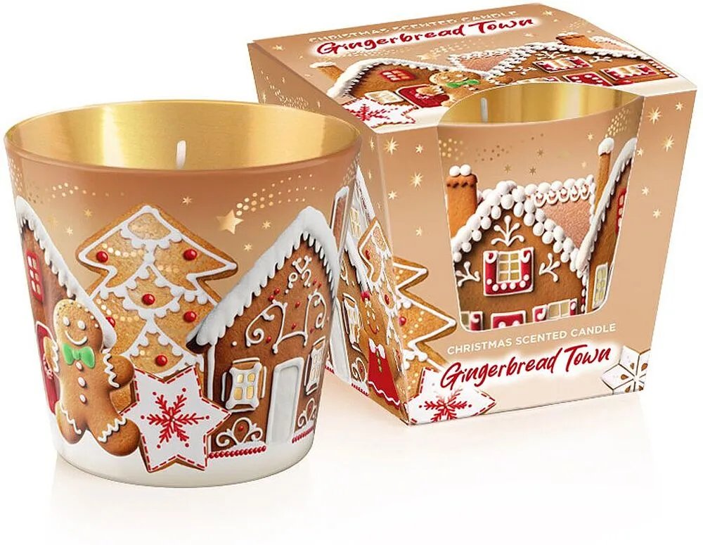 Aromatic candle "Bartek Gingerbread Town" 115g
