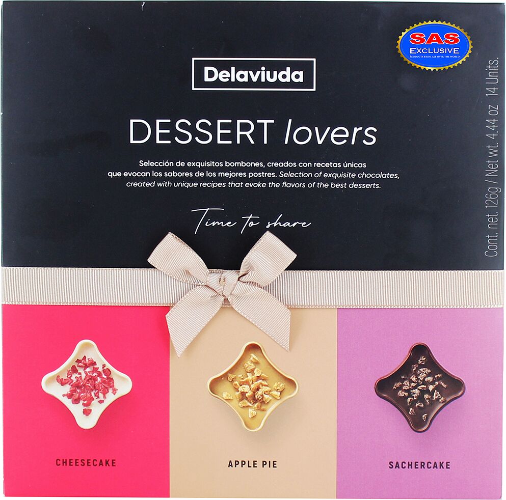 Շոկոլադե կոնֆետների հավաքածու «Delaviuda Dessert Lovers» 126գ