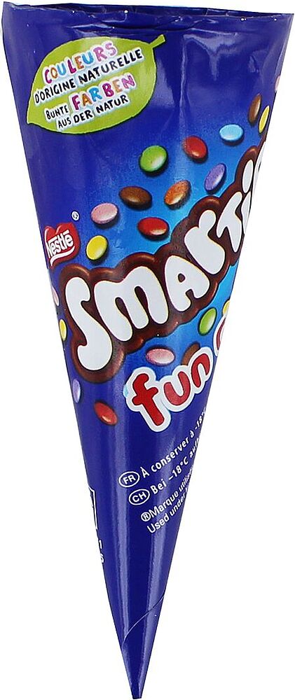 Мороженое ванильное "Smarties cones" 39г