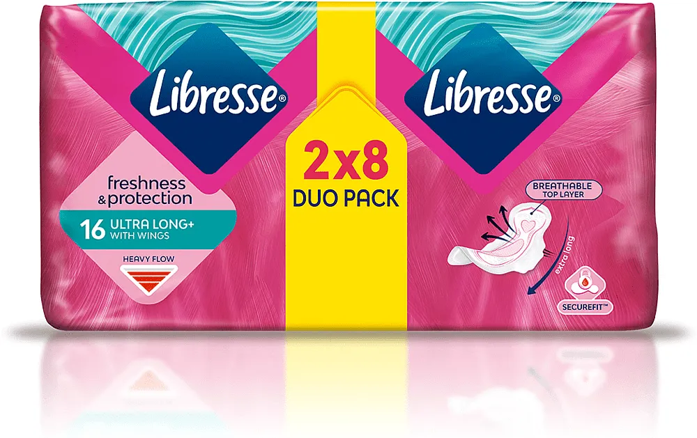 Sanitary towels "Libresse Invisible Super" 16pcs