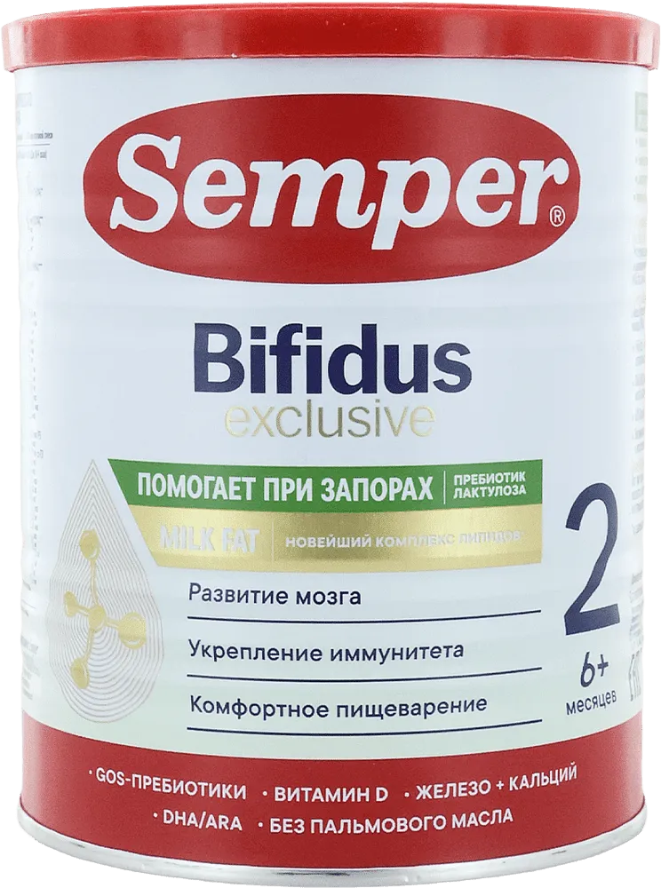 Смесь молочная "Semper Bifidus Exclusive N2" 400г 