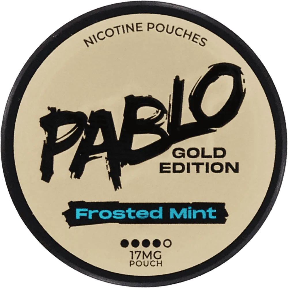 Nicotine mint flavored pouches "Pablo Gold Edition Frosted Mint" 17mg
