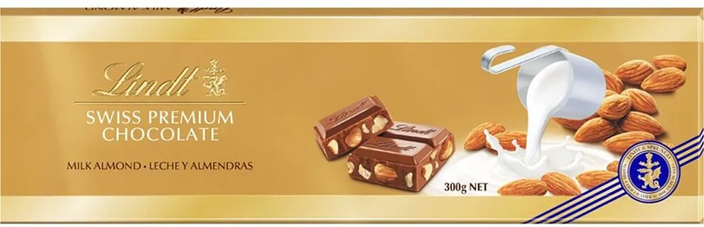 Շոկոլադե սալիկ նուշով «Lindt» 300գ

