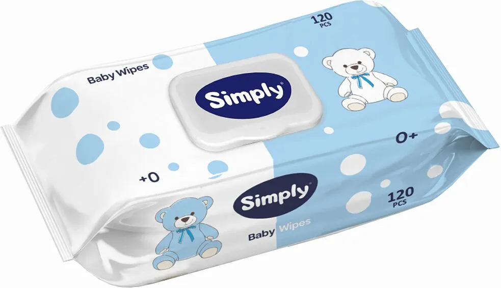Baby wet wipes "Simply" 120 pcs