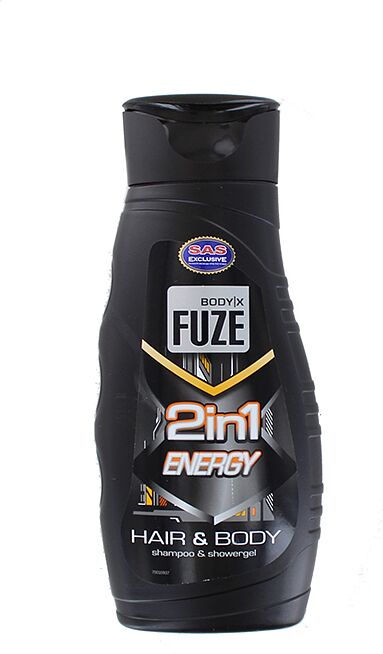 Shampoo and shower gel "Fuze Energy 2 in 1" 300ml