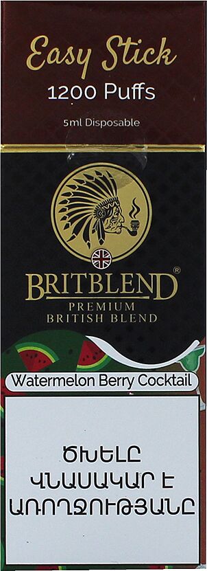 Electric pod "BritBlend" 1200 puffs, Watermelon & berries