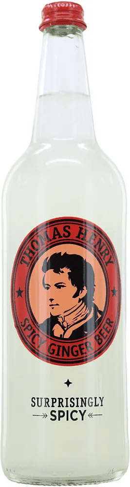 Освежающий газированный напиток со вкусом имбиря "Thomas Henry Ginger Beer" 0․75л