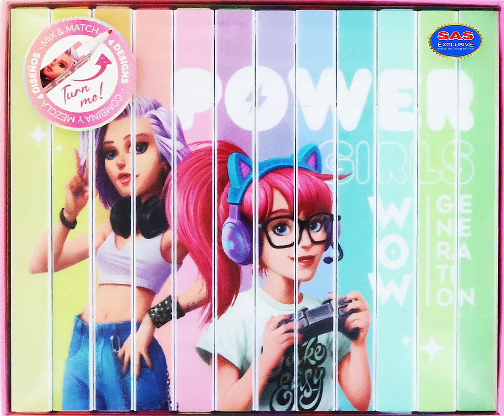 Colored marker "WOW Generation Power Girls" 12 pcs