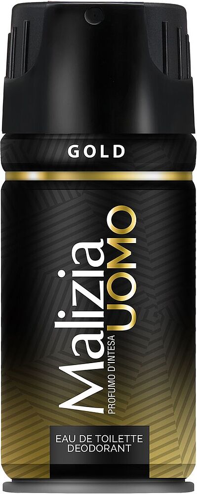 Дезодорант парфюмированный ''Malizia Gold'' 150мл
