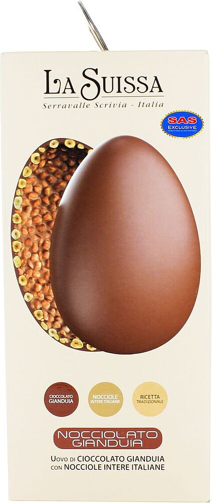Chocolate egg "La Suissa" 450g