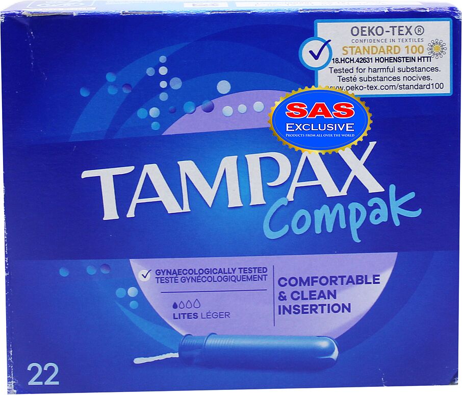 Ներդիրներ «Tampax Compak» 22 հատ
