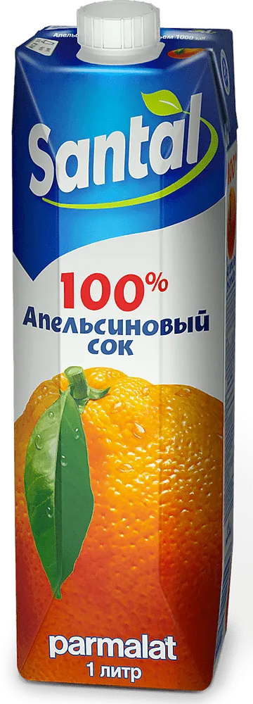 Сок апельсиновый ''Santal Siesta" 1л 