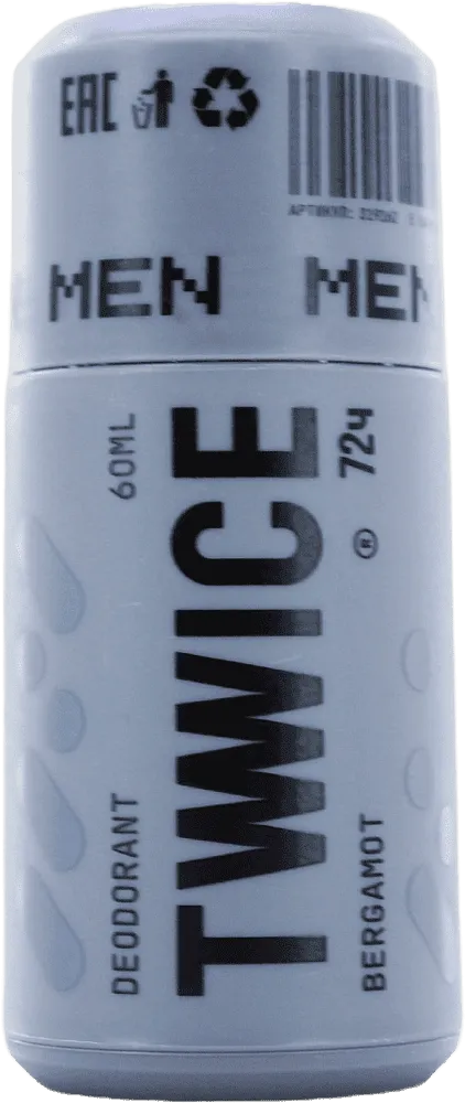 Antiperspirant roll-on "Twwice Men Bergamot" 60ml
