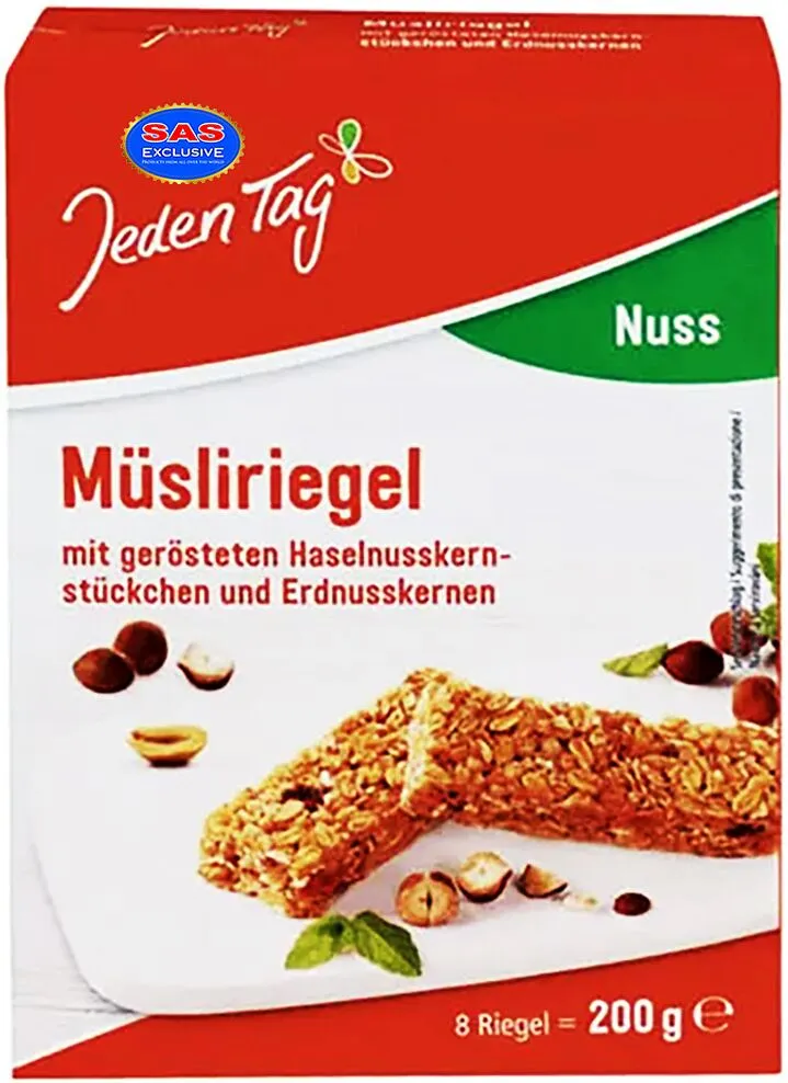 Մյուսլի բատոն պնդուկով «Jeden Tag Nuss» 200գ