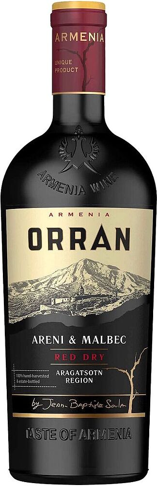 Red wine "Orran Areni & Malbec" 0․75l
