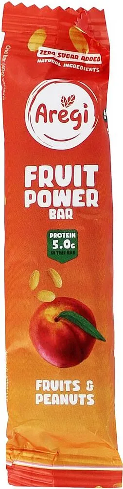 Stick with peach & peanuts "Aregi" 40g

