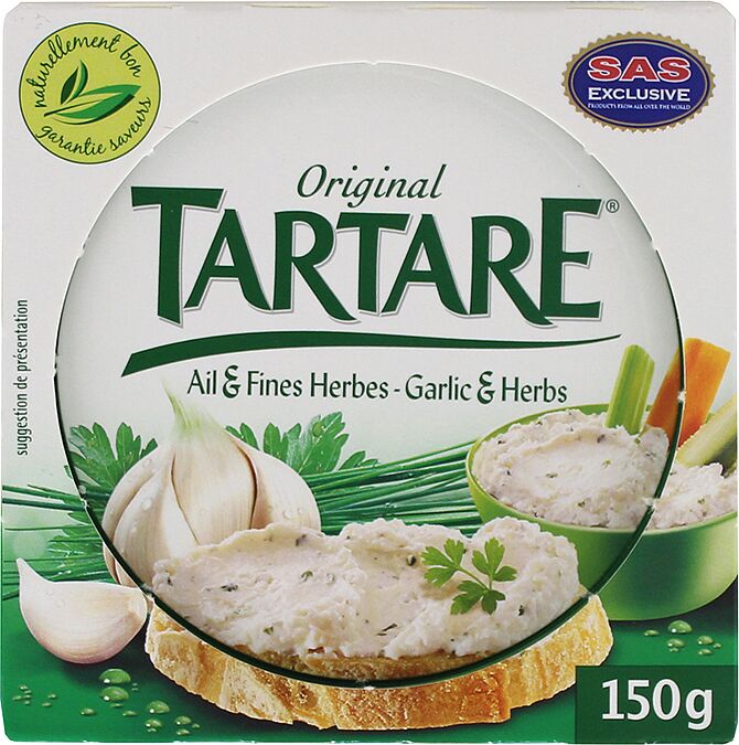 Պանիր սխտորով և կանաչիներով «Original Tartare» 150գ
