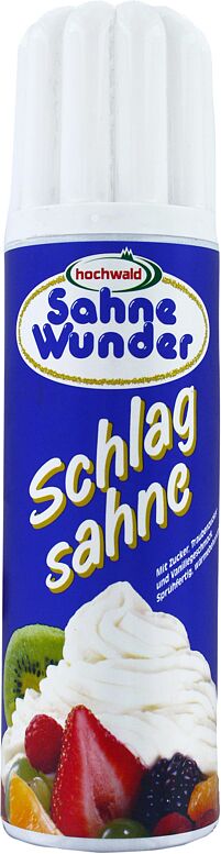 Сливки взбитые с клубникой "Hochwald Sahne Wunder Fraise" 250мл, жирность:30%