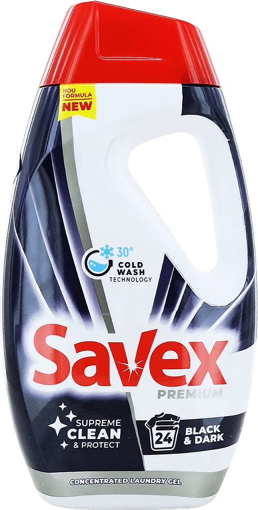 Լվացքի գել սև «Savex Premium» 0․960լ 
