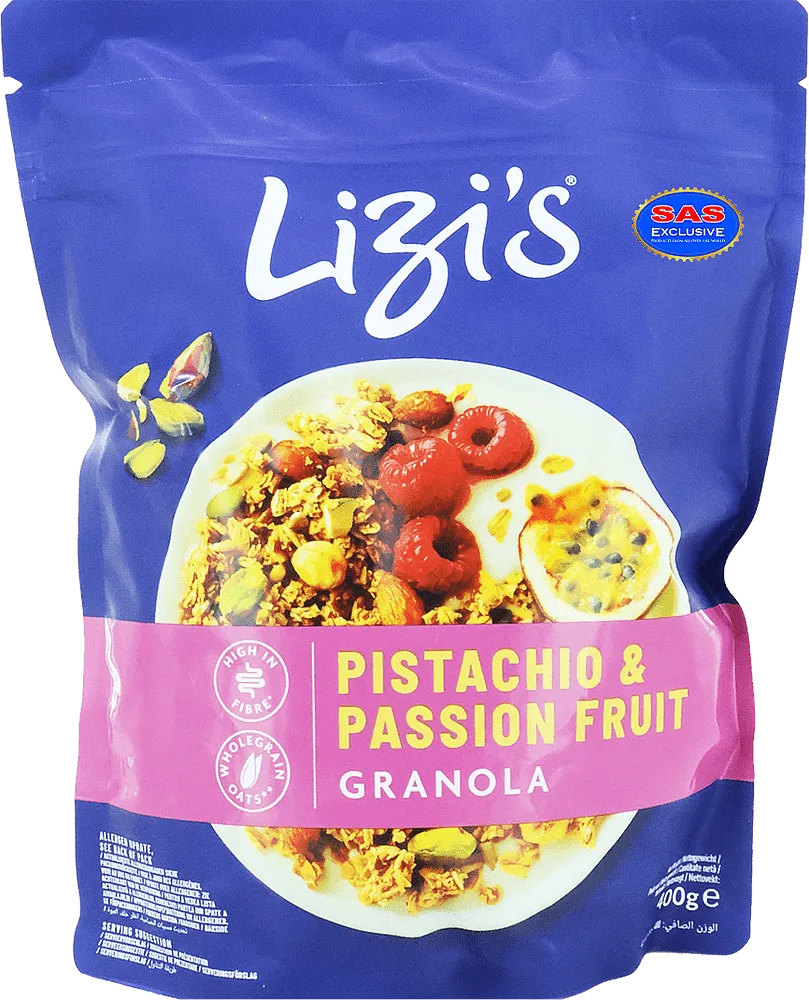 Granola "Lizis Granola Passion Fruit & Pistachio" 400g