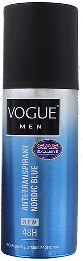 Antiperspirant spray "Vogue Men Nordic Blue" 150ml