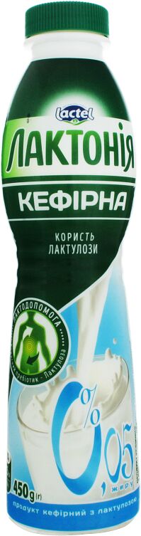 Kefir "Lactel Лактония" 450g, richness: 0.05%