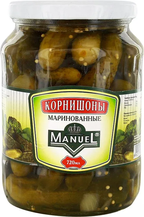 Pickled cornichons "Manuel" 720ml