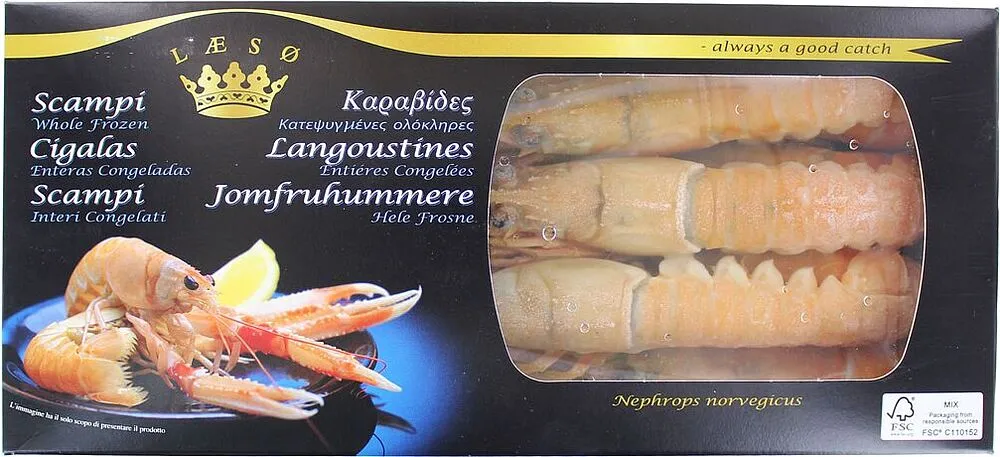 Frozen langoustines "Laeso" 800g
