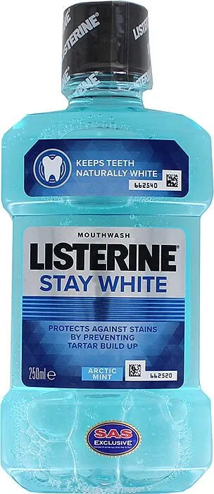 Ополаскиватель для полости рта "Listerine Stay White" 250мл