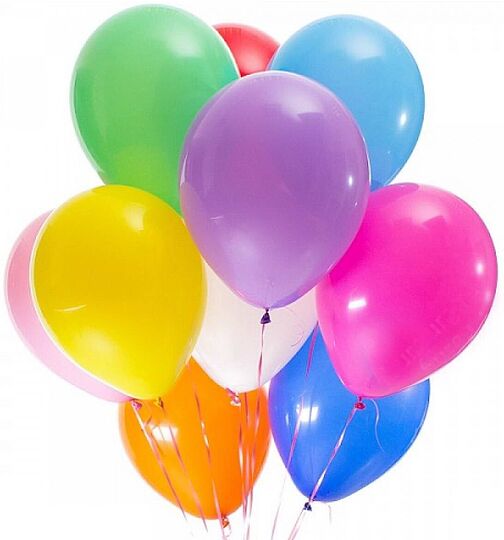 Воздушные шары  с гелием 10шт 